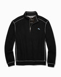 Tommy Bahama Tobago Bay Half Zip, Black - Caswell's Fine Menswear