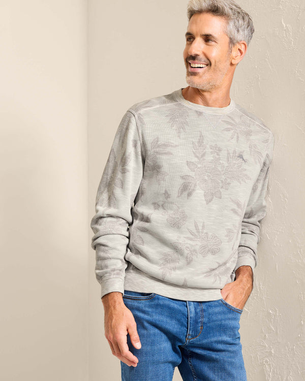 Tommy Bahama Bay Blooms Crew | Feather Stone - Caswell's Fine Menswear