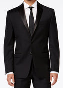 Calvin Klein Slim X-fit Infinite Stretch Black Tuxedo, Black - Caswell's Fine Menswear