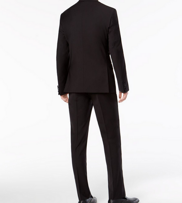 Calvin Klein Slim X-fit Infinite Stretch Black Tuxedo, Black - Caswell's Fine Menswear