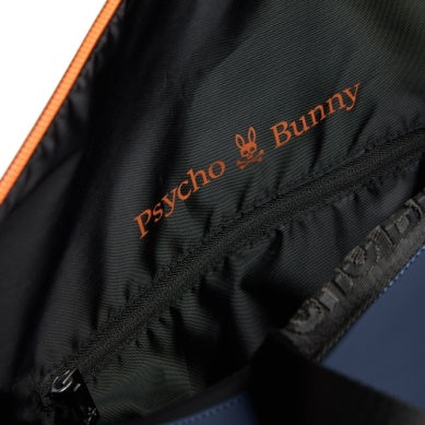 Psycho Bunny Mens Rubberized Duffle Bag | Navy