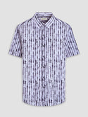 Bugatchi Orson Seersucker Shirt | Zinc - Caswell's Fine Menswear