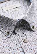 Button down Long Sleeve Shirt, Tan - Caswell's Fine Menswear