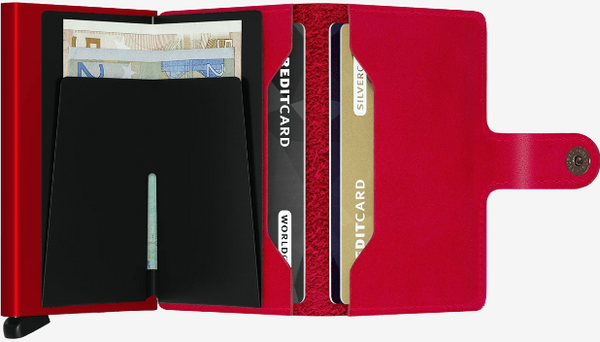 SECRID MINIWALLET ORIGINAL RED - Caswell's Fine Menswear