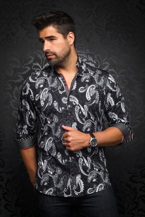 Shirt Deccan, Black - Caswell's Fine Menswear