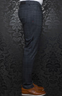 AU NOIR LUXURY PANT STRETCH DUNLOP IN CHARCOAL - Caswell's Fine Menswear