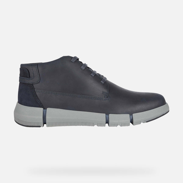 Mid-Calf Boots in Navy - Caswell's Fine Menswear