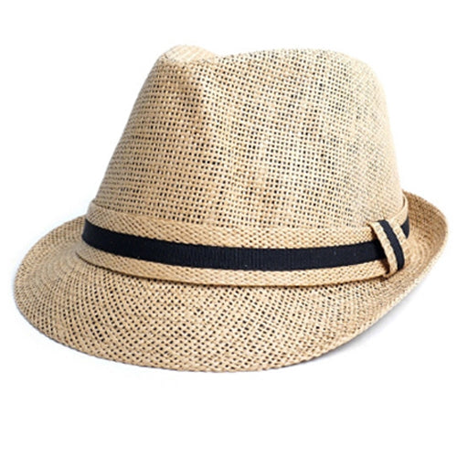 Straw Fedora Hat, Tan - Caswell's Fine Menswear
