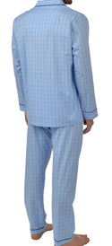 MAJESTIC PAJAMA CHECK BLUE - Caswell's Fine Menswear