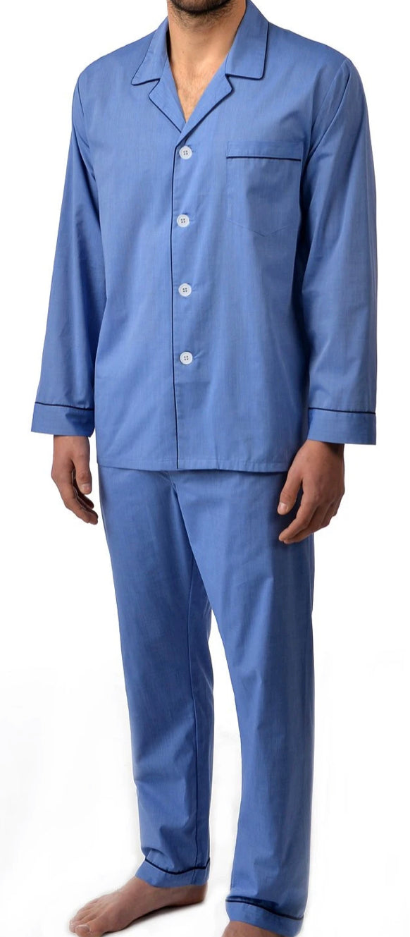 MAJESTIC PAJAMA BLUE - Caswell's Fine Menswear