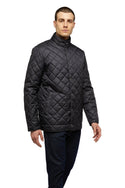 Coryan Quilted Jacket in Navy - Caswell's Fine Menswear
