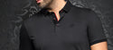 Polo Shirt Markov, Black - Caswell's Fine Menswear