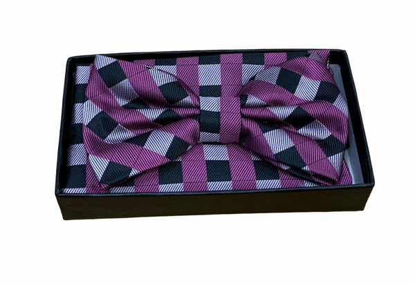 CASWELL'S BOW TIE & POCKET SQUARE SET - Caswell's Fine Menswear