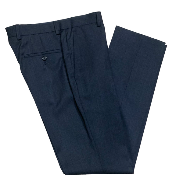 Dress Pant Check, Navy - Caswell's Fine Menswear