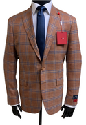 Sport Jacket Check, Rust - Caswell's Fine Menswear