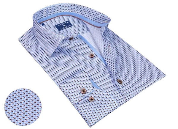 Shirt Long Sleeve, Light Blue - Caswell's Fine Menswear