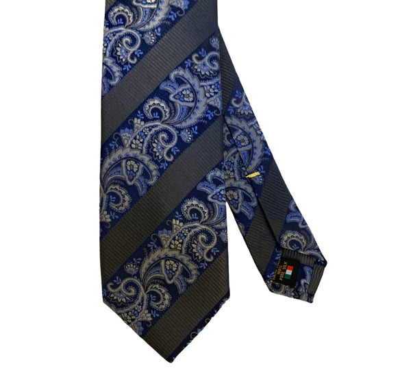 Tie, Navy/Charcoal - Caswell's Fine Menswear