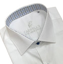 Made in Italy Shirt Long Sleeve, White - Caswell's Fine Menswear