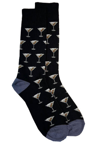 Fancy Socks, Black/Grey - Caswell's Fine Menswear