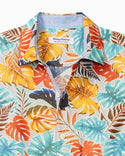 Coconut Point Fronds Mosaic IslandZone® Camp Shirt, Brezze Block - Caswell's Fine Menswear
