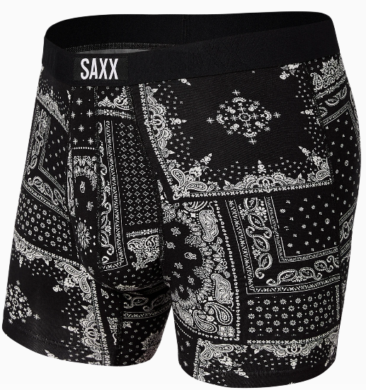 SAXX BOXER BRIEF VIBE BLK BANANA REPUBLIC - Caswell's Fine Menswear