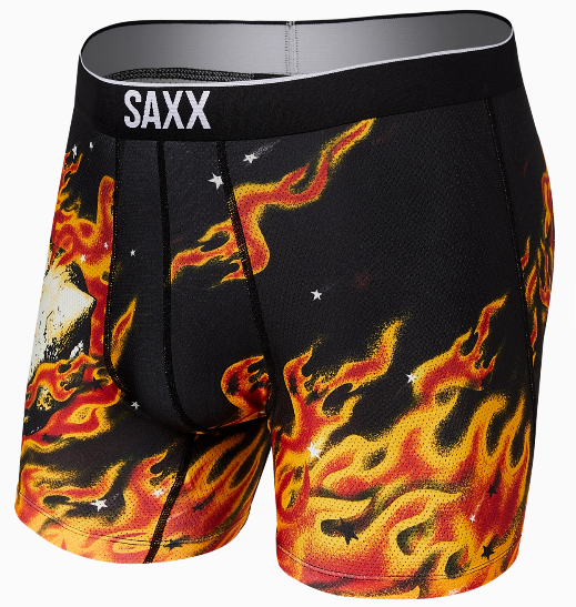 SAXX BOXER BRIEF VOLT FLAME SKULL - Caswell's Fine Menswear