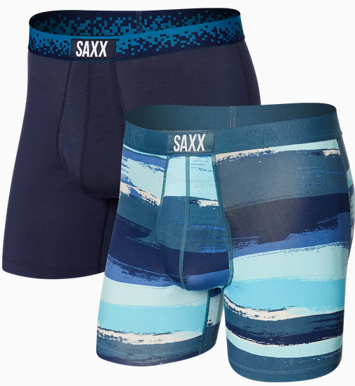 SAXX BOXER BRIEF ULTRA  2 PACK PAINT CAN STRIPE - Caswell's Fine Menswear