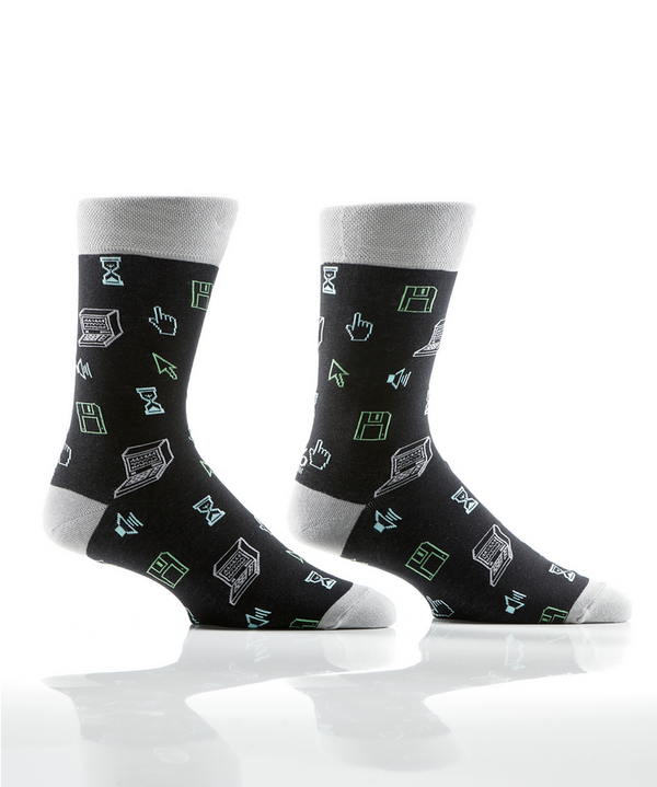 YO SOX Men's Crew Sock, PC Digital - Caswell's Fine Menswear
