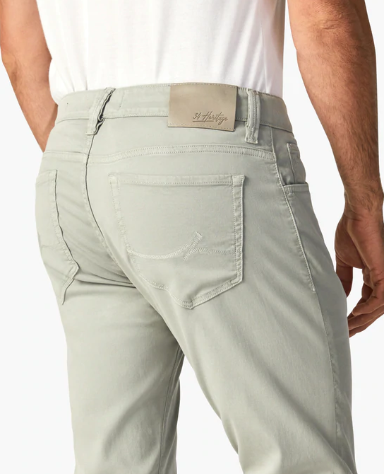 34 HERITAGE Cool Tapered Leg Pants In Limestone Soft Touch - Caswell's Fine Menswear