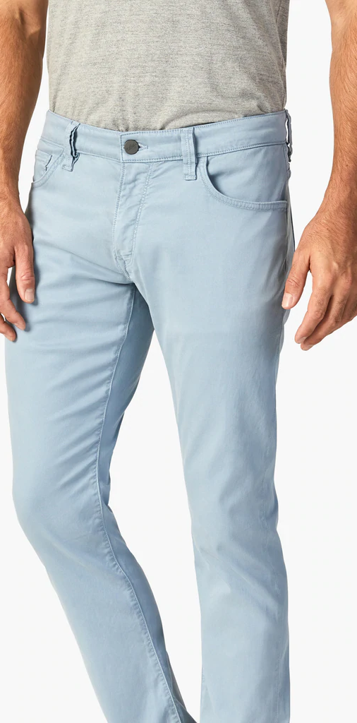 34 HERITAGE Cool Tapered Leg Pants In French Blue Soft Touch - Caswell's Fine Menswear