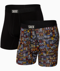 SAXX Ultra 2-Pack Boxer Brief / Desert Grid/Black - Caswell's Fine Menswear