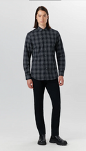 Axel Chalk Line Check Shirt - Caswell's Fine Menswear