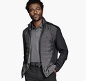 XC4® Performance Front-Quilted Jacket, Black - Caswell's Fine Menswear
