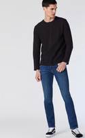 Jake Slim Leg Jeans, Regular Rise | Dark Brushed Athletic - Caswell's Fine Menswear