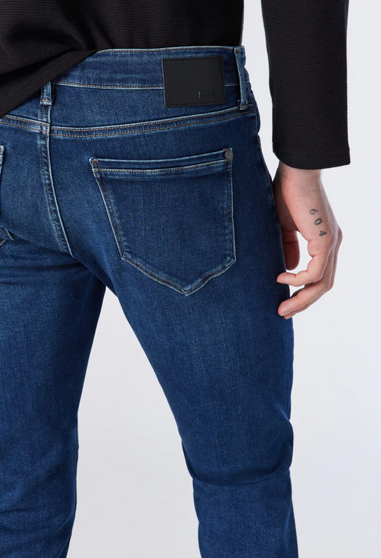 Jake Slim Leg Jeans, Regular Rise | Dark Brushed Athletic - Caswell's Fine Menswear