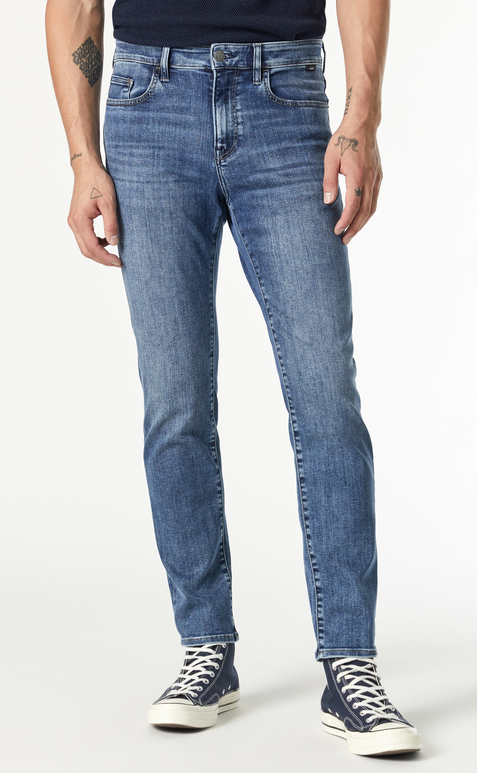 Steve Athletic Fit Jeans, Dark Used - Caswell's Fine Menswear