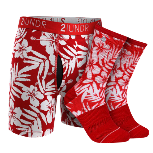Swing Shift Boxer Brief - Groove Sock Pack - Aloha - Caswell's Fine Menswear