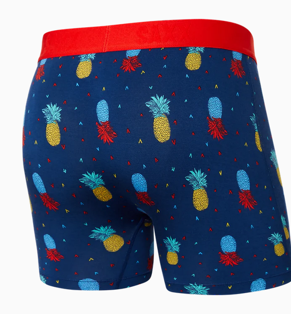 Ultra Super Soft Boxer Brief / Pineapple Flip- Navy - Caswell's Fine Menswear