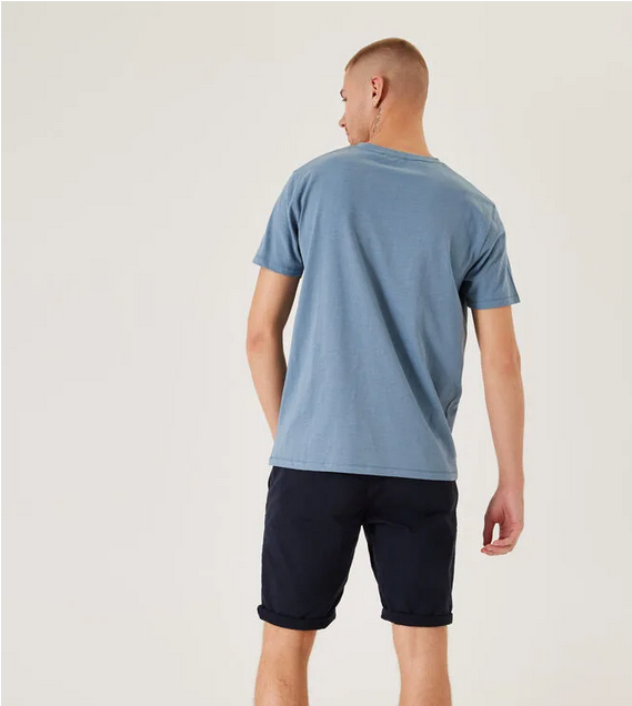 T-Shirt, Stone Blue - Caswell's Fine Menswear