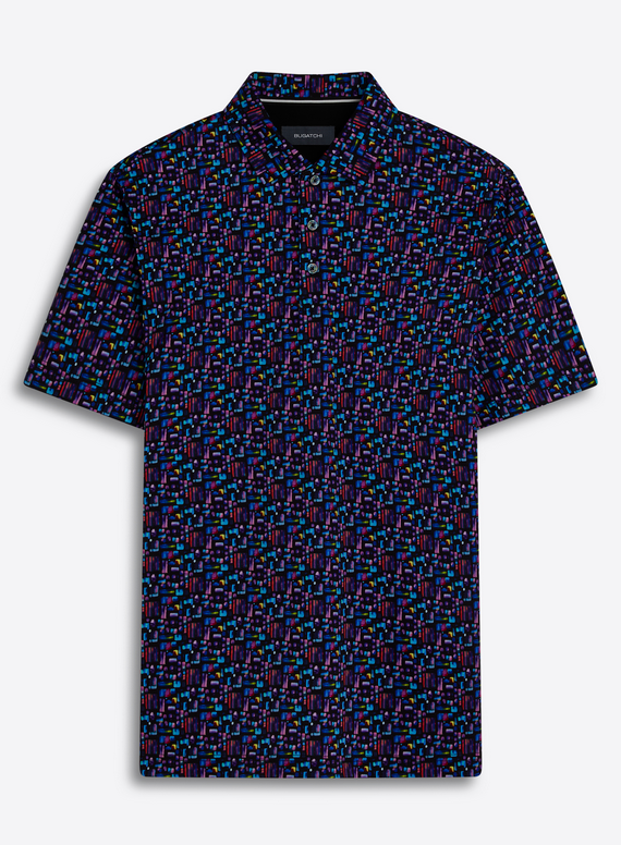 Digital Print Polo Shirt, Orchid - Caswell's Fine Menswear