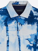 Digital Print Polo Shirt, Air Blue - Caswell's Fine Menswear