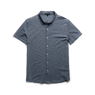 Whitner Knit Shirt, Navy - Caswell's Fine Menswear