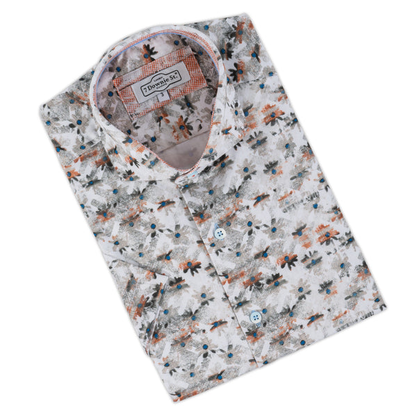 Short Sleeve Shirt, Taupe - Caswell's Fine Menswear