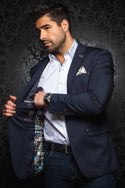 AU NOIR RYAN BLAZER/SUIT SEPARATE IN NAVY - Caswell's Fine Menswear