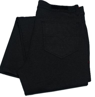AU NOIR LUXURY PANT STRETCH WINCHESTER BLACK - Caswell's Fine Menswear