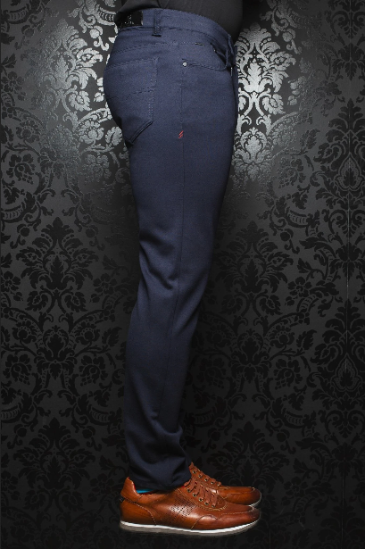 AU NOIR LUXURY PANT STRETCH WINCHESTER MIDNIGHT - Caswell's Fine Menswear