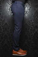 AU NOIR LUXURY PANT STRETCH WINCHESTER MIDNIGHT - Caswell's Fine Menswear