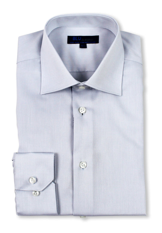 BLU DRESS SHIRT MODERN FIT SILVER