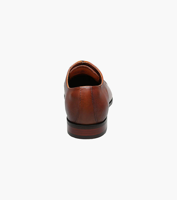 Postino Cap Toe Oxford, Cognac - Caswell's Fine Menswear