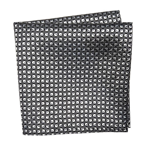 Pocket Square, Black/Grey